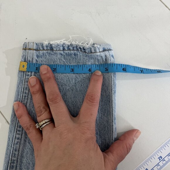 Agolde Jamie High-Rise Distressed Jeans Womens Size 24 - Picture 11 of 13